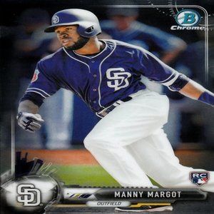 Manny Margot (San Diego Padres) 2017 Topps/Bowman Chrome RC Series MLB Card